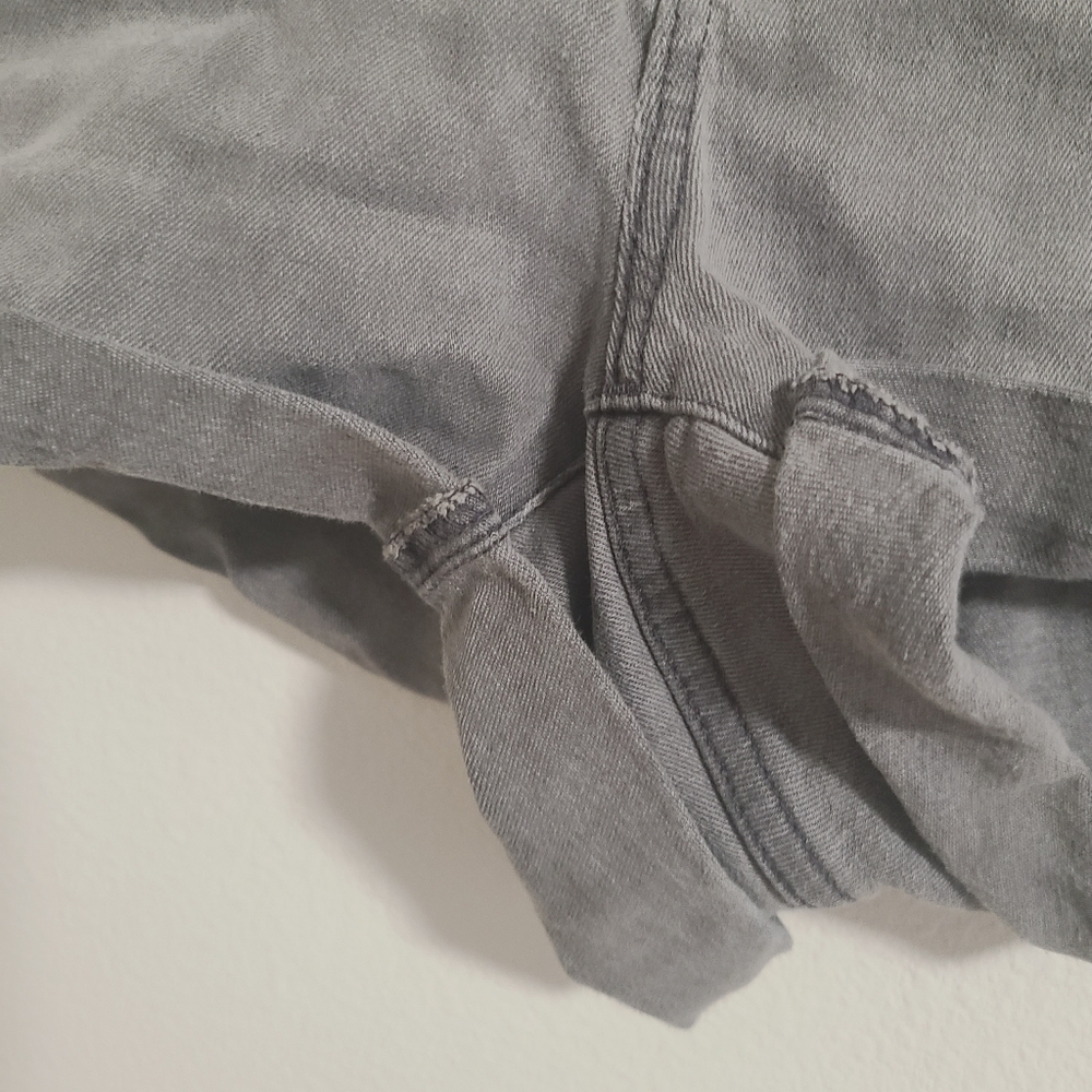 Madewell Gray High Rise Denim Shorts - Picture 3 of 9